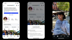 Démonstration par l'entreprise du label généré par l'IA d'Instagram