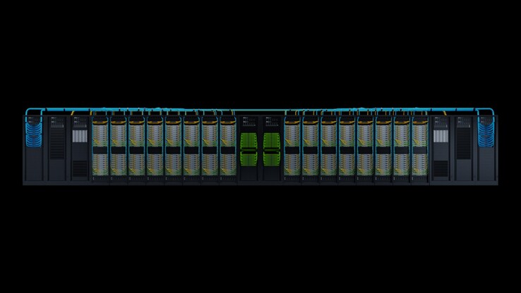 Le supercalculateur d'IA DGH GH200 connecte 256 superpuces Grace Hopper avec le système de commutation NVLink de Nvidia
