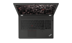 Lenovo ThinkPad P17 Gen 2 - Vue de dessus. (Image Source : Lenovo)