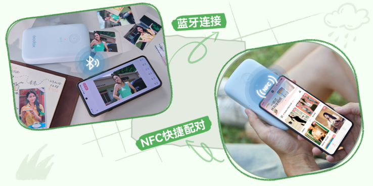 Il se connecte via Bluetooth grâce à la fonction NFC « tap-to-pair » et se contrôle via l’application Godox Cam, qui comprend un outil de création de photos d’identité.