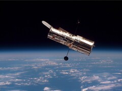 Image du télescope spatial Hubble en orbite terrestre (Source : ESA ; recadrage)
