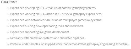 Exemple d'offre d'emploi pour StarCraft
