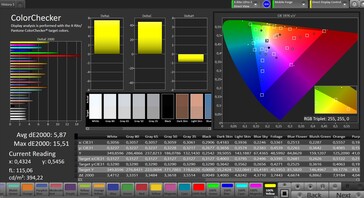 Précision des couleurs CalMAN