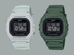 Casio a dévoilé les montres W-218H-3BV et W-218H-8BV (photo). (Source de l&#039;image : Casio, édité)
