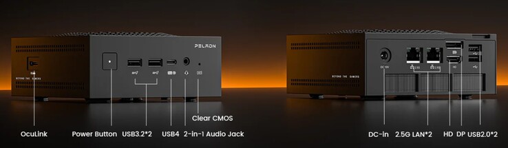 Les interfaces externes du Peladn HO5 (Source : Peladn)