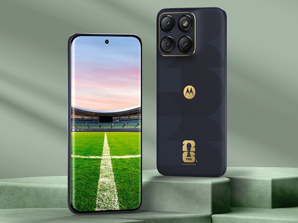 Le Motorola Edge 70 Fusion Edition Coupe du Monde de la FIFA 26 est doté d'une finition en cuir.