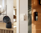 De gauche à droite (photo), la caméra filaire Philips Hue Secure 2K, le carillon Hue Smart Chime et la sonnette vidéo filaire Hue Secure. (Source de l'image : Philips - Edited)