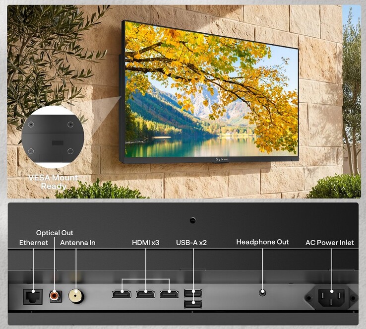 Sylvox Frameless Outdoor TV series connectors. (Source de l'image : Sylvox)
