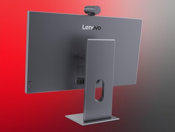Lenovo Yoga Pro 27UD-10 4K OLED monitor back shown at angle (Image source : Lenovo PR)