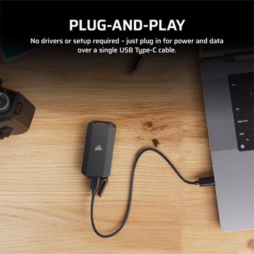 Le capuchon USB doit toujours être attaché lorsqu'il n'est pas utilisé. (Source de l'image : Corsair)