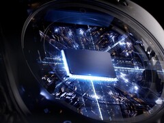 Rendu artistique du processeur de la Galaxy Watch Ultra.