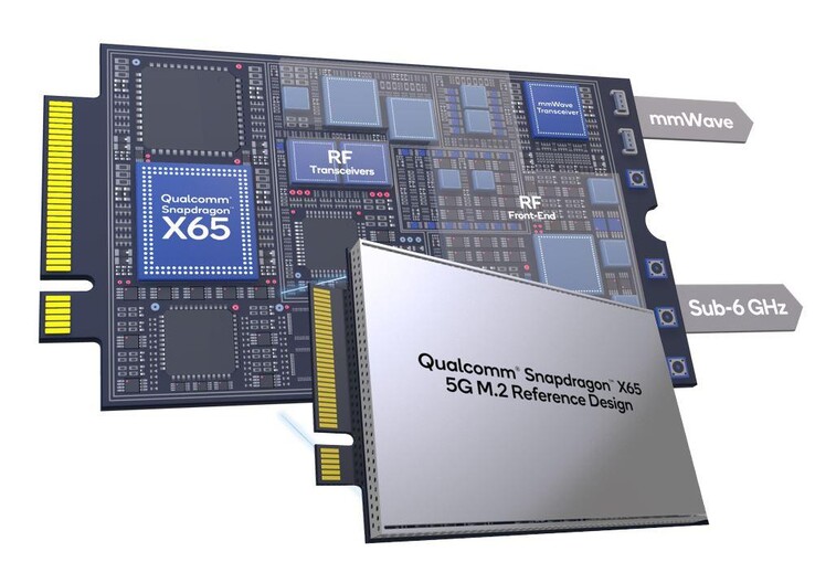 Qualcomm lance le modèle de référence Snapdragon X65 5G M.2. (Source : Qualcomm)