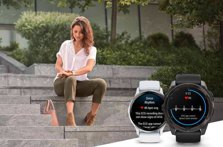 L'application ECG de Garmin. (Source de l'image : Garmin)
