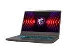 Ordinateur portable de jeu MSI Thin 15 avec clavier rétroéclairé et logo du bouclier du dragon. (Source de l'image : MSI)