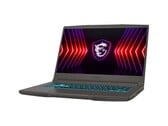 Ordinateur portable de jeu MSI Thin 15 avec clavier rétroéclairé et logo du bouclier du dragon. (Source de l'image : MSI)