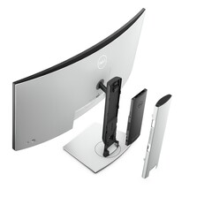 Le Dell OptiPlex 7090 Ultra disparaît dans un support d'écran personnalisé. Toutes les images via Dell.