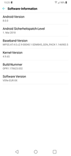 LG G7 ThinQ - Informations logicielles.