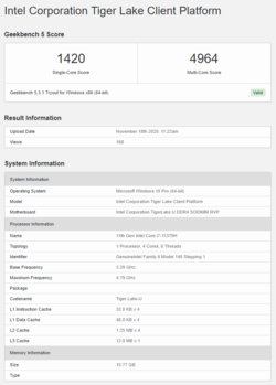 (Source de l'image : Geekbench)