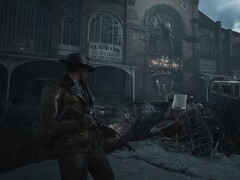 Capture d'écran du gameplay de The Sinking City 2 montrant le protagoniste Calvin Rafferty.