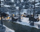 Une image représentant un village à l'époque de la dynastie Sengoku.