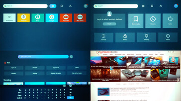 Le Seraphic Open Browser est inclus pour naviguer sur les sites web. (Source de l'image : Notebookcheck)