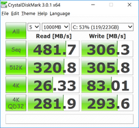 CrystalDiskMark 3.0 (SSD).