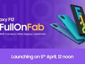 Un nouveau teaser de Galaxy F12. (Source : Samsung)