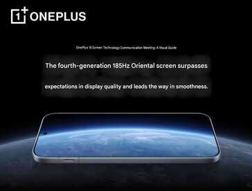 Le OnePlus 16 sera doté d’un écran OLED avec un taux de rafraîchissement maximal de 185 Hz.