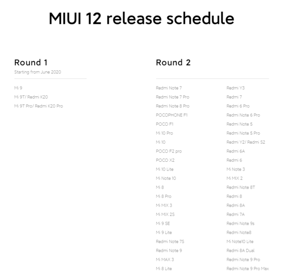 Xiaomi doit encore mettre à jour de nombreux appareils lors du deuxième tour de son calendrier de sortie de MIUI 12. (Source de l'image : Xiaomi)