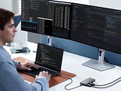 Le hub USB-C Anker 556 (8-en-1, USB4) peut se connecter à deux écrans. (Source de l'image : Anker)