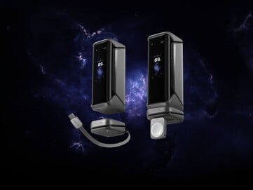 Les accessoires EcoFlow Rapid Pro X Magnetic Block se fixent sur les pogo pins situés au bas de la banque d'énergie. (Source de l'image : EcoFlow)