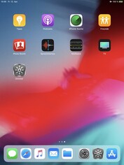 Système d'exploitation de l'Apple iPad Mini 5 2019 : iOS 12.2.