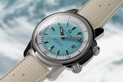 La montre Sherpa Ultradive Atoll est dotée d'un cadran peint en turquoise (Image source : Sherpa)