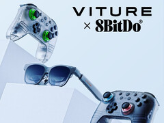 Viture et 8BitDo ont sorti de nouvelles versions translucides du contrôleur 8BitDo Ultimate 2C. (Source de l'image : Viture)