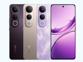 Le Vivo V50 Lite 5G est disponible en noir, en or et en violet (Source : Vivo)