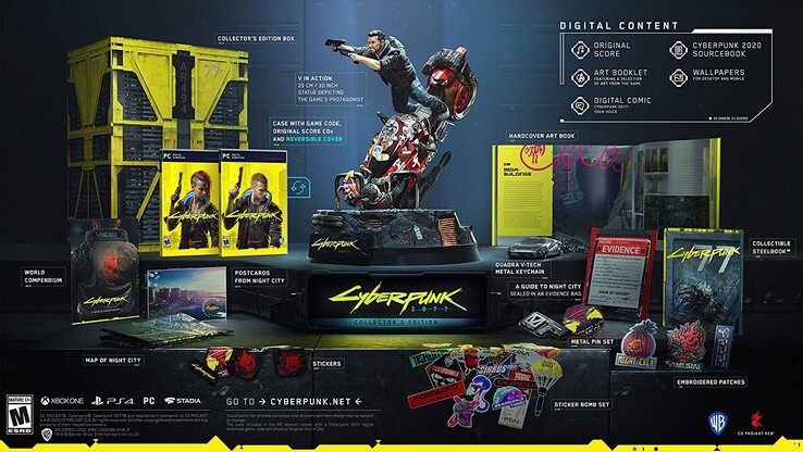 Cyberpunk 2077 : Edition collector. (Source de l'image : CD Projekt/Amazon)