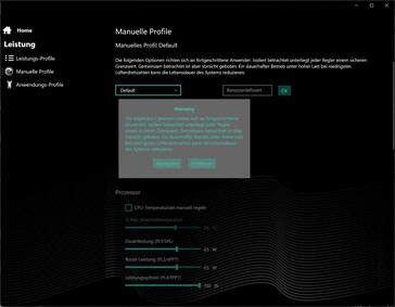 Profil manuel