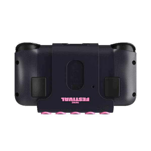 La manette de jeu sans fil CRKD Neo S Linkin Park 5-Fret Fortnite Festival Edition est dotée de boutons arrière remappables (Source d'image : CRKD)