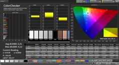 Samsung Galaxy Z Fold2 5G - CalMAN : ColorChecker - Mode Naturel.