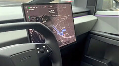 L'interface utilisateur du Cybertruck (image : TeslaTownTexas/TikTok)