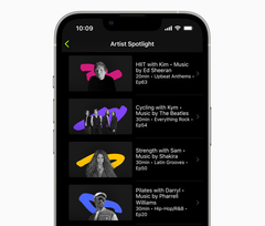 Artist Spotlight est l&#039;une des quatre fonctions élargies ou nouvelles introduites ce mois-ci. (Image source : Apple)