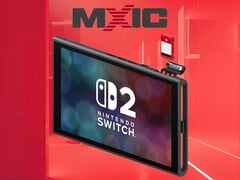 Logo Macronix au-dessus de la carte Switch 2 Game-Key (Source de l'image : Macronix, Nintendo of America avec modifications)