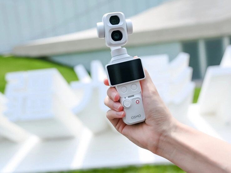 DJI Osmo Pocket 4P en blanc perle.