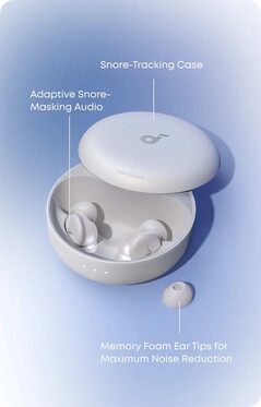 Ces oreillettes peuvent détecter les ronflements (Source : Anker)