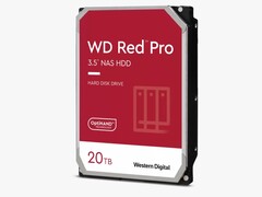 Les entreprises et les particuliers fortunés pourraient être intéressés par la nouvelle variante de 20 To du disque dur WD Red Pro pour les serveurs NAS (Image : Western Digital)