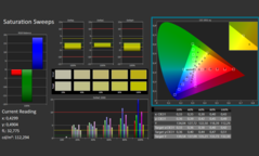 Saturation des couleurs calibrée par Calman