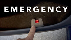 Le nouveau verrou de sécurité de la porte du modèle Y (image : Ryan Shaw/YouTube)