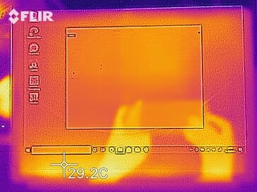 Carte thermique - Avant (ralenti)