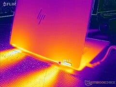 Le ZBook Fury G1i 18 est plus froid, mais sa fréquence d&#039;horloge est moins élevée et ses ventilateurs sont plus bruyants (Source : Notebookcheck)