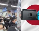 Le réapprovisionnement de PS5 a attiré une foule au Japon, mais le Switch reste le champion des ventes. (Source de l'image : @AJapaneseDream/WorldGrain/Nintendo)